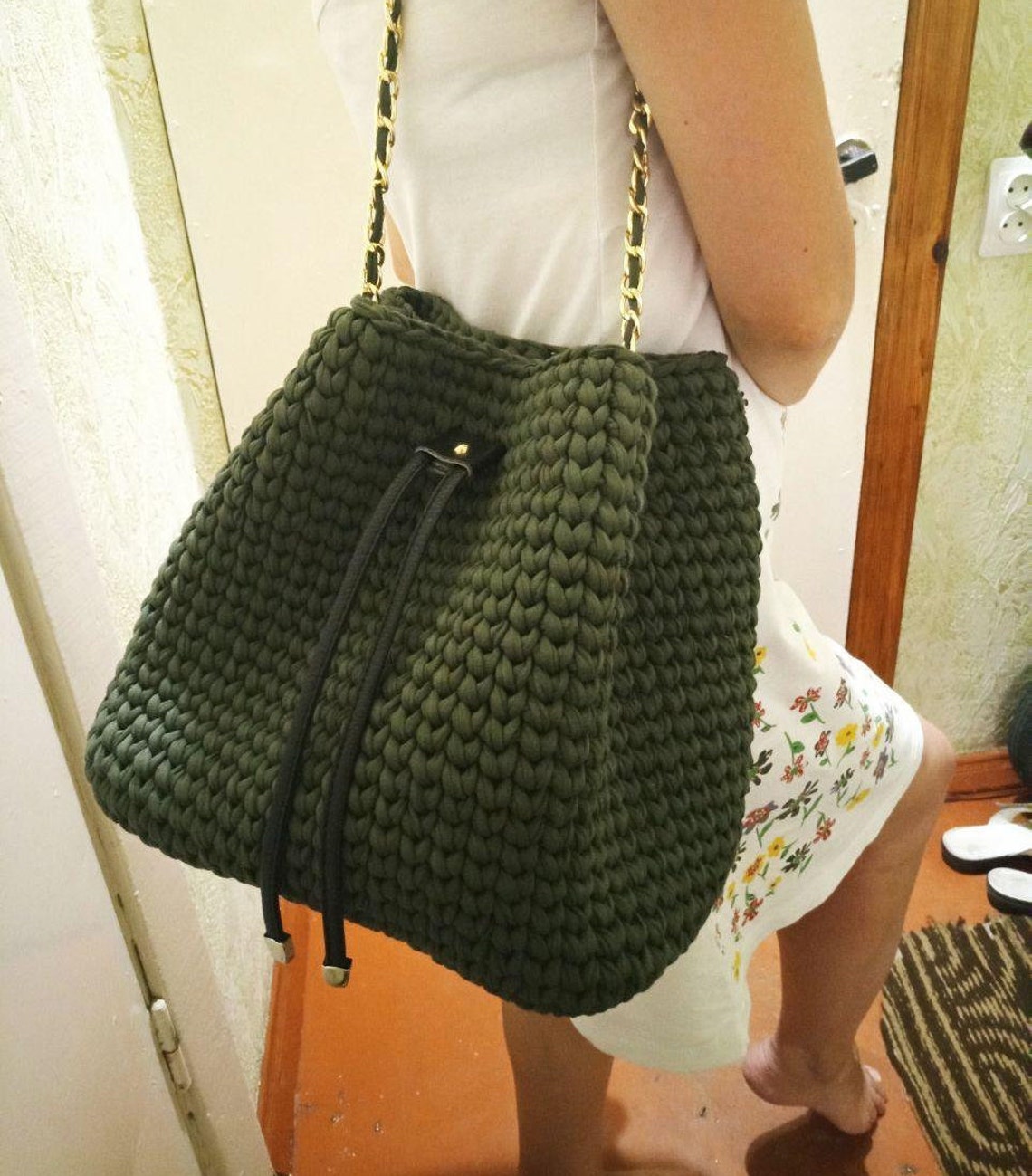 Women crochet Bucket bag pattern PDF crochet handbag tutorial Etsy