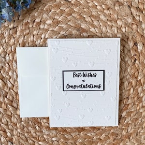 Carte de mariage. Carte d'anniversaire. Carte de mariage faite main. Meilleurs voeux. Carte de félicitations. Papeterie.
