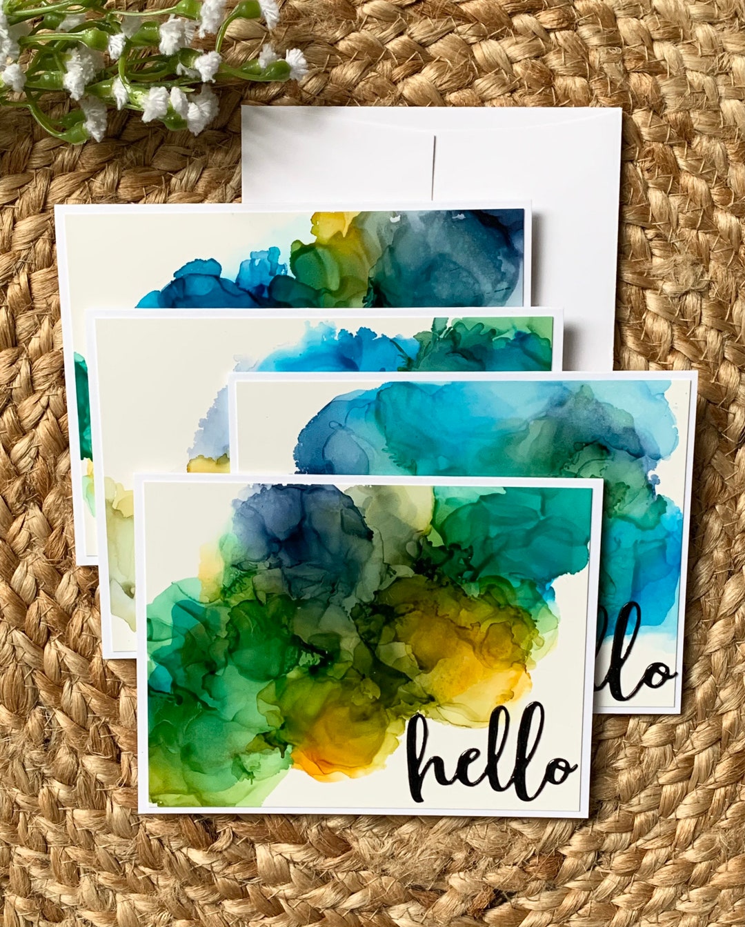 Hello Card Set. Multi-purpose Card Set. Card Set. Handmade Greeting ...
