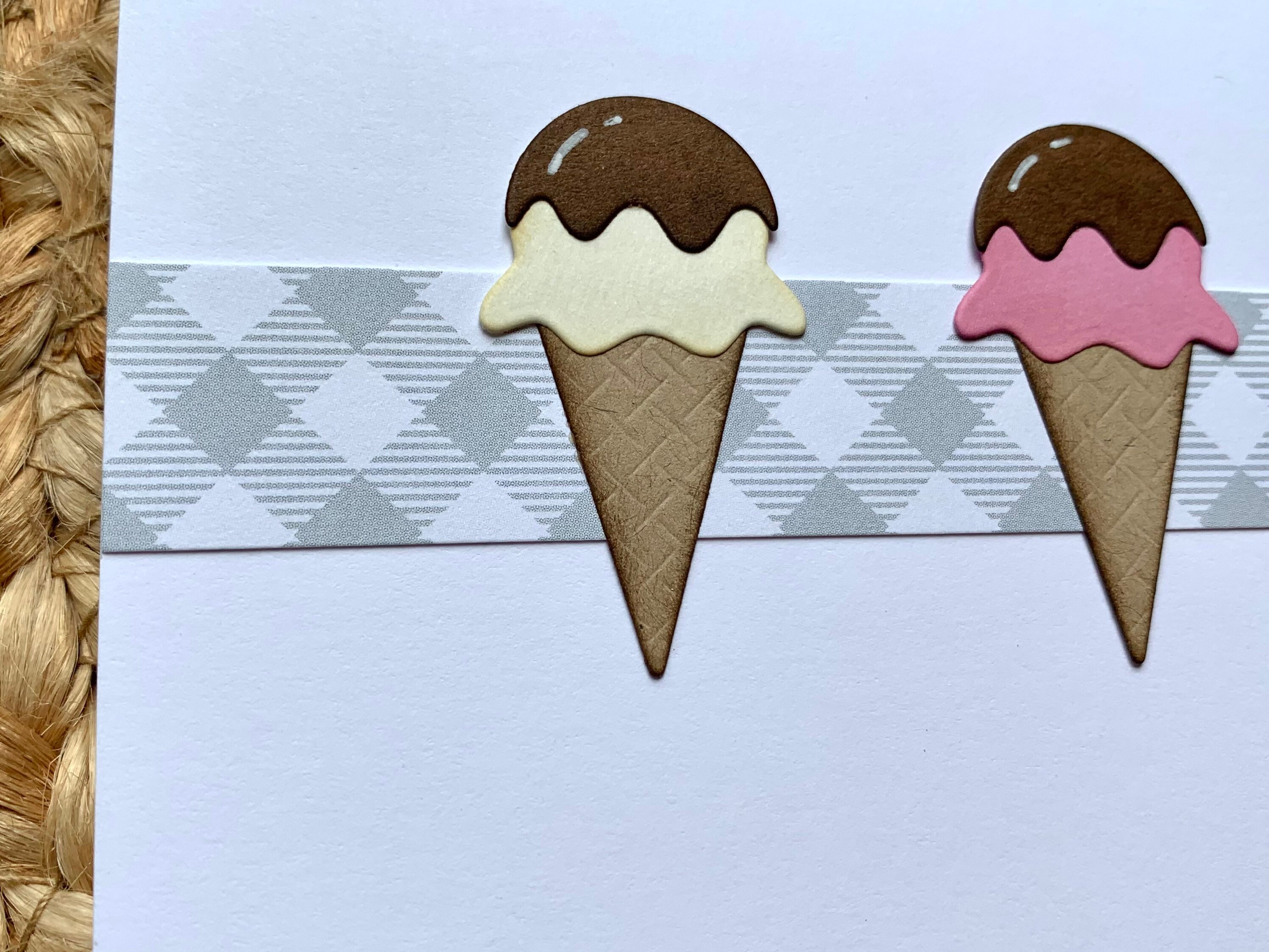 Happy Birthday Card. Ice Cream Cone Card. Happy Birthday - Etsy
