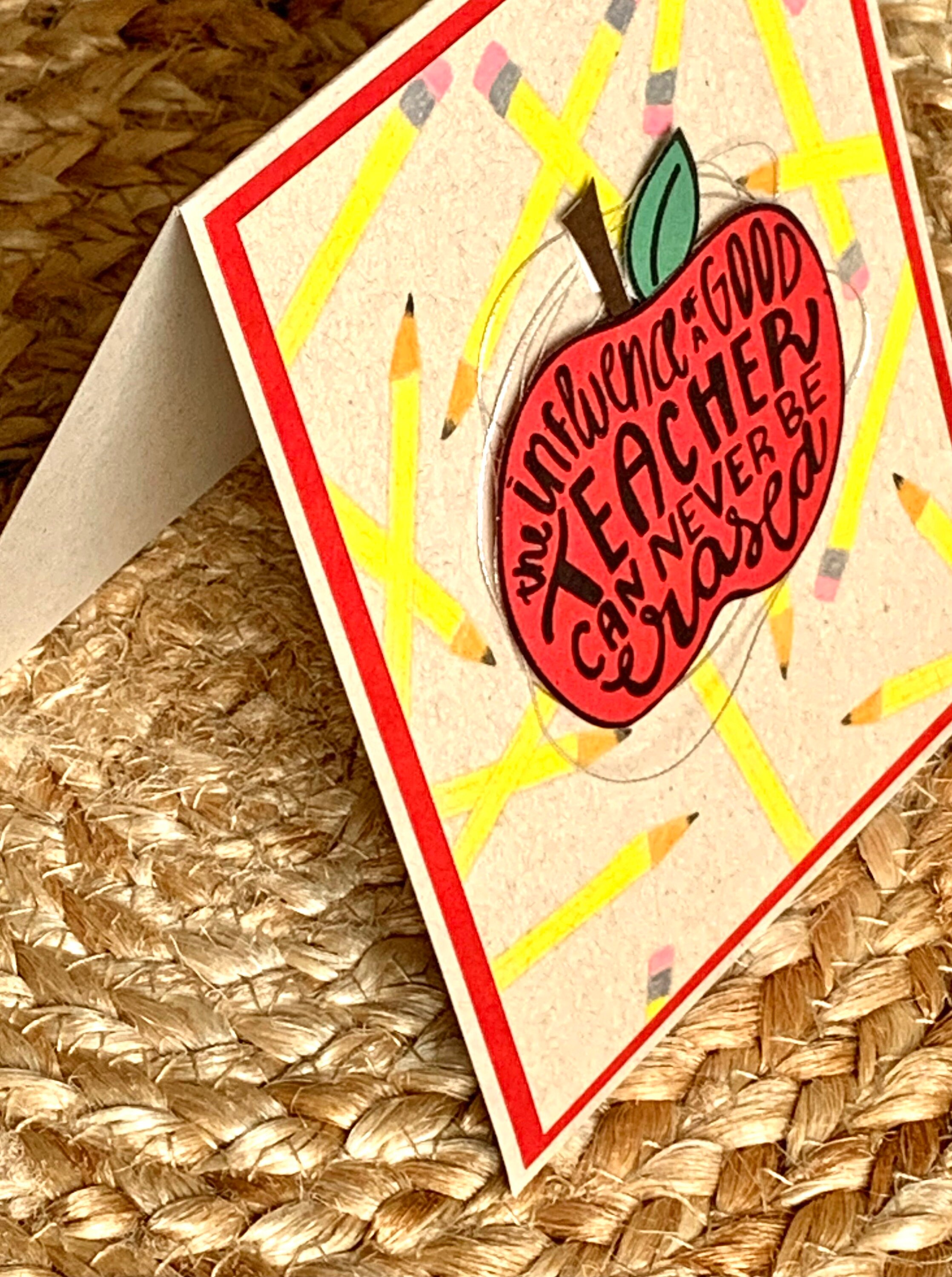 Teacher Thank You Card. Teacher Appreciation Card. Card for Teacher ...