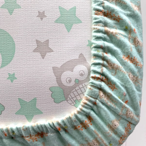 Flannel Crib Sheet Etsy