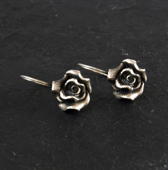 Mid Century Modern Earrings, Big Flower Earrings,… - image 4