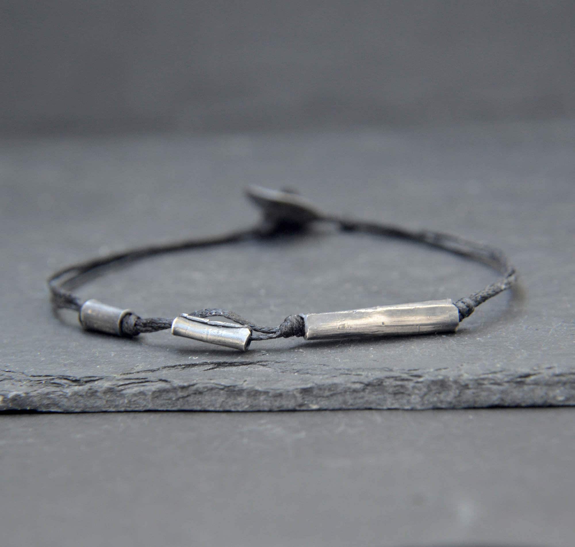 Mens String Bracelet Brutalist Bracelet Bracelet Homme 30th Etsy