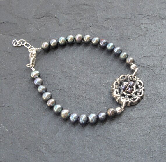 Tahitian pearl bracelet, 60th birthday gifts for … - image 3