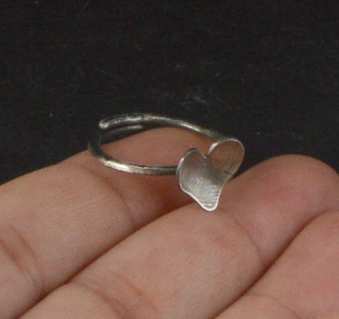 Rustic Sterling Ring 18th Birthday Gift Girl Dainty