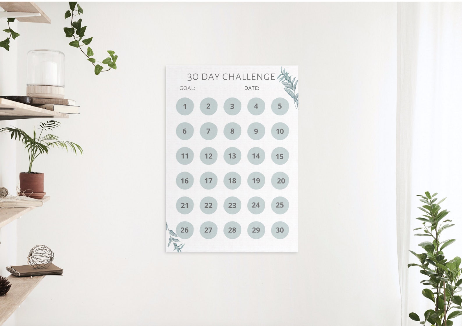 30 Day Challenge Tracker Printable, Habit Tracker, Goal Setting PDF ...