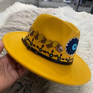 Handpainted Fedora Hats - Etsy display picture 2