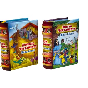 Biblia Infantil, set van 2, Antiguo y Nuevo Testamento-miniboeken met standaardillustratie afbeelding 3