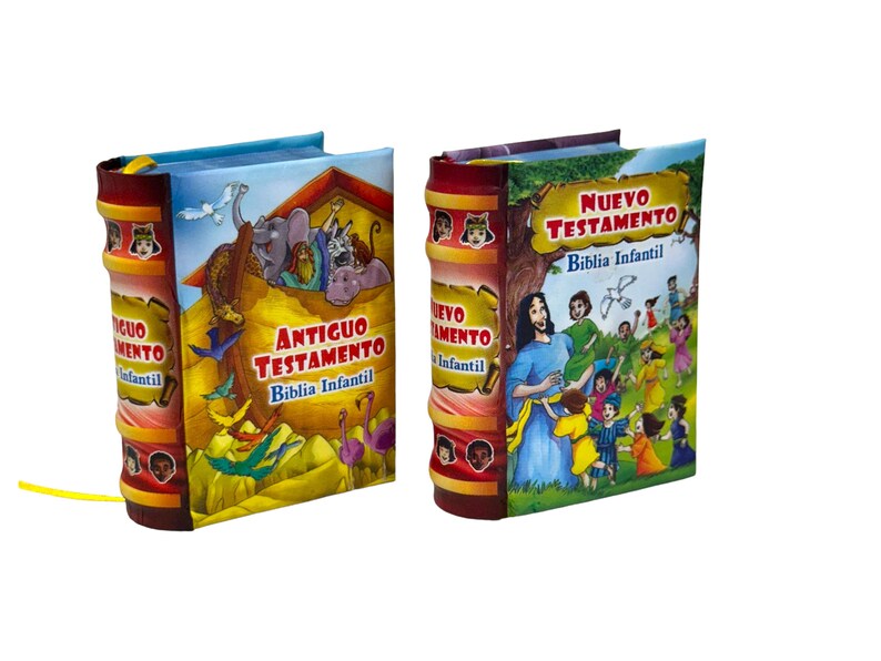 Biblia Infantil, set van 2, Antiguo y Nuevo Testamento-miniboeken met standaardillustratie afbeelding 3