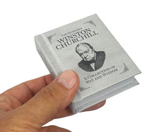 Winston Churchill Quotes: Wit & Wisdom Miniature Hardcover Book