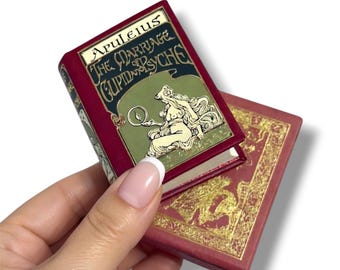 The Marriage of Cupid and Psyche Miniature Book by Apuleius - Leather Hardcover in Slipcase