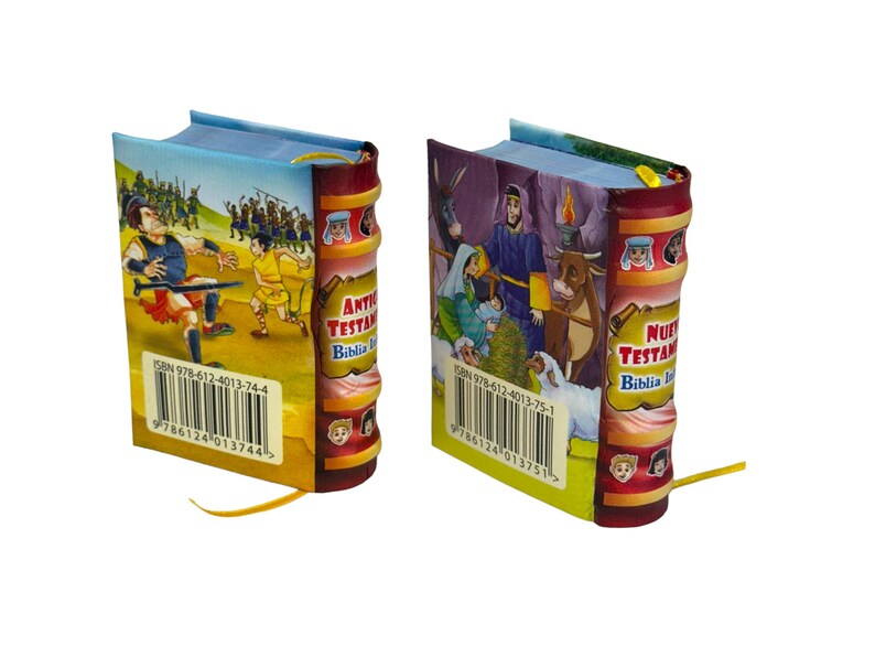 Biblia Infantil, set van 2, Antiguo y Nuevo Testamento-miniboeken met standaardillustratie afbeelding 4