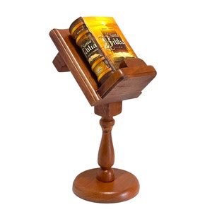 Santa Biblia completa with wood lectern Miniature Book Reina Valera full version