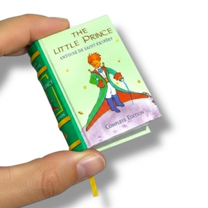 Miniatyrbok i inbunden: Den lille prinsen, komplett utgåva (engelska)