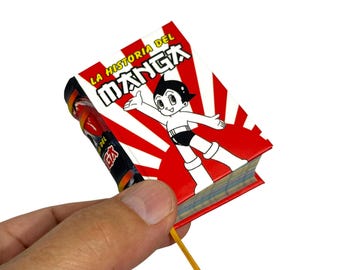 Miniature Manga Books | Set of 5 | 1/4 1/6 and 1/12 Scale | Real