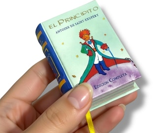 The Little Prince in Spanish Principito Miniature Book hardbound color pages