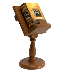 Holy Bible Full King James version  wooden lectern