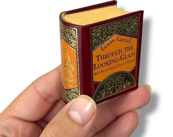 Miniatuur lederen hardcover boek met kijkglas (beperkte oplage)