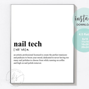 Nail Tech Nail Quote Salon Quote Spa Salon Nail Care Quote Beauty Quote Salon Decor Manicurist Manicure Pedicure Quote image 1