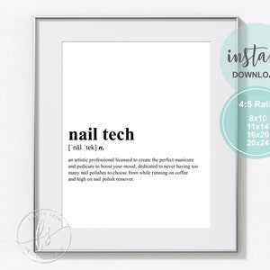 Nail Tech Nail Quote Salon Quote Spa Salon Nail Care Quote Beauty Quote Salon Decor Manicurist Manicure Pedicure Quote image 2