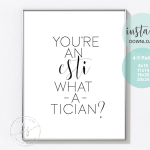 You're an esti-what-a-tician Esthetician Decor Spa Quote Beauty Quote Wall Quote Spa Salon Salon Quote Skin Care Quote image 1