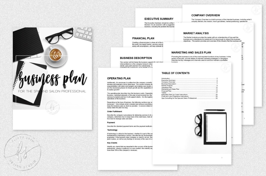 Business Plan for Spa and Salon Professionals | 22 Pages ...