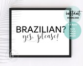 Brazilian? Yes, Please! | Spa Decor | Spa Quote | Esthetician Decor | Beauty Quote | Spa | Salon | Spa Decor | Esthetician | Skin Care