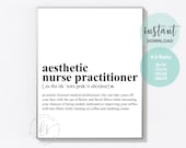 Aesthetic Nurse Practitioner | Esthetician Decor | Spa Quote | Spa | Salon | Skin Care Quote | Beauty Quote | Medical Spa | Med Spa