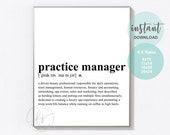 Practice Manager | Spa Quote | Quote | Spa | Salon | Beauty Quote | Spa Decor | Salon Decor | Salon Quote | Medical Spa | Hotel Spa