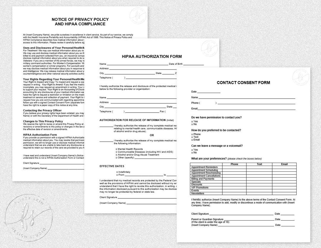 Privacy Policy and HIPAA Compliance | HIPAA Authorization Form ...