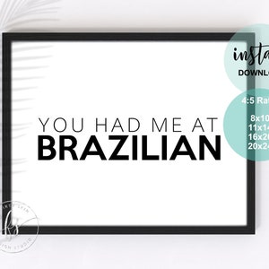You Had Me At Brazilian | Spa Decor | Spa Quote | Esthetician Decor | Beauty Quote | Spa | Salon | Spa Decor | Esthetician | Skin Care
