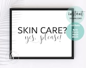 Skin Care? Yes, Please! | Spa Decor | Spa Quote | Esthetician Decor | Beauty Quote | Spa | Salon | Spa Decor | Esthetician | Skin Care