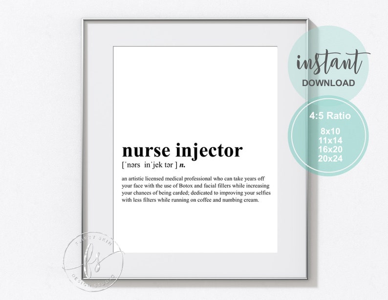 Nurse Injector Facial Injectables Decor Spa Quote Salon Quote Spa Salon Skin Care Quote Beauty Quote Medical Spa Med Spa image 3