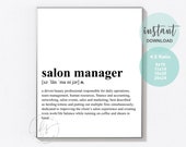 Salon Manager | Salon Quote | Quote | Spa | Salon | Beauty Quote | Spa Decor | Salon Decor | Spa Quote | Hotel Spa | Funny Salon Quote