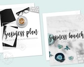 Combo Business Plan and Launch Checklist for Spa and Salon Professionals | 22 Pages | 29 Pages | Instructional Guide, Template, Checklist