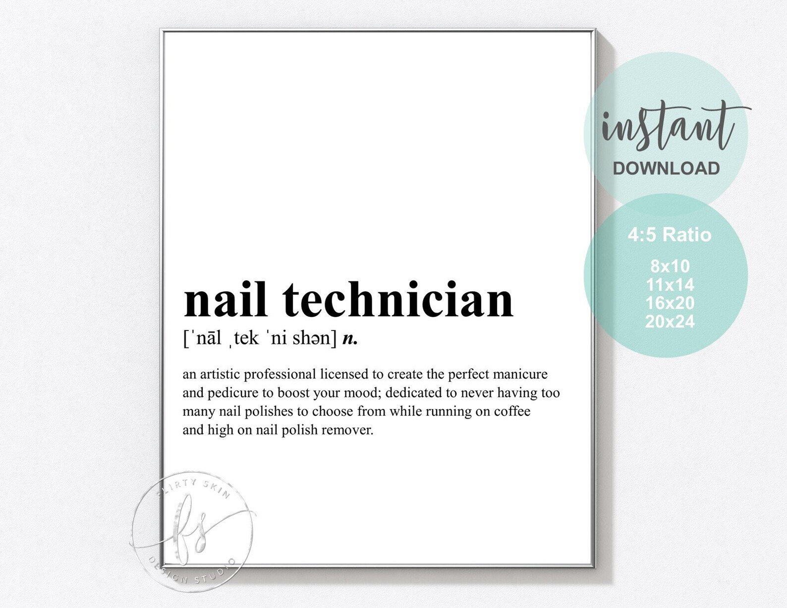 Nail Technician Nail Quote Salon Quote Spa Salon Etsy