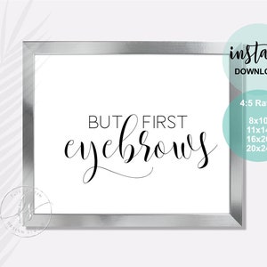 Pero primero cejas / Decoración esteticista / Cita de spa / Spa / Salón / Cita de cejas / Cita de belleza / Decoración de spa / Decoración de salón / Cita