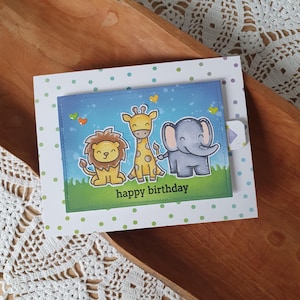 Interactive Double Slider Surprise Birthday Card Verjaardagskaart