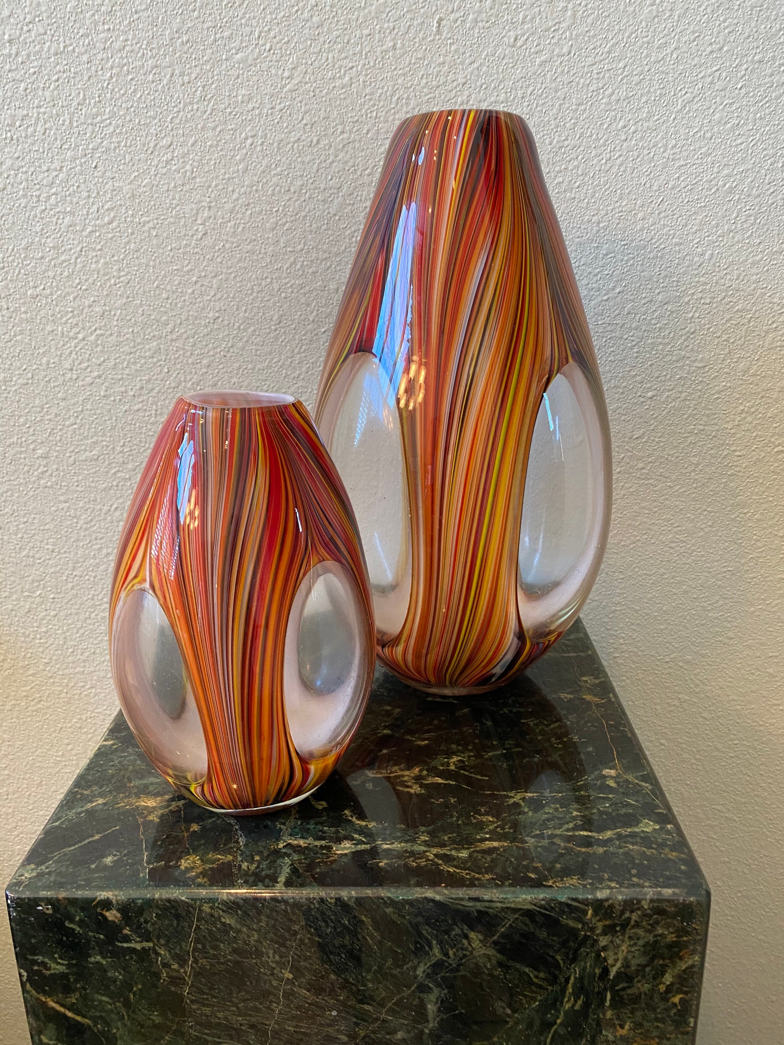 Missoni for Target Orange Swirl Glass Vases Etsy