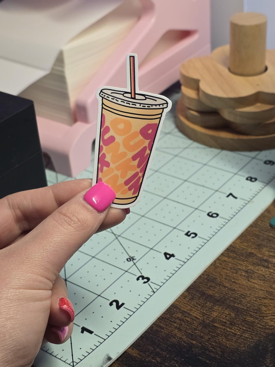 Dunkin Donuts Glossy Vinyl Sticker (1.5