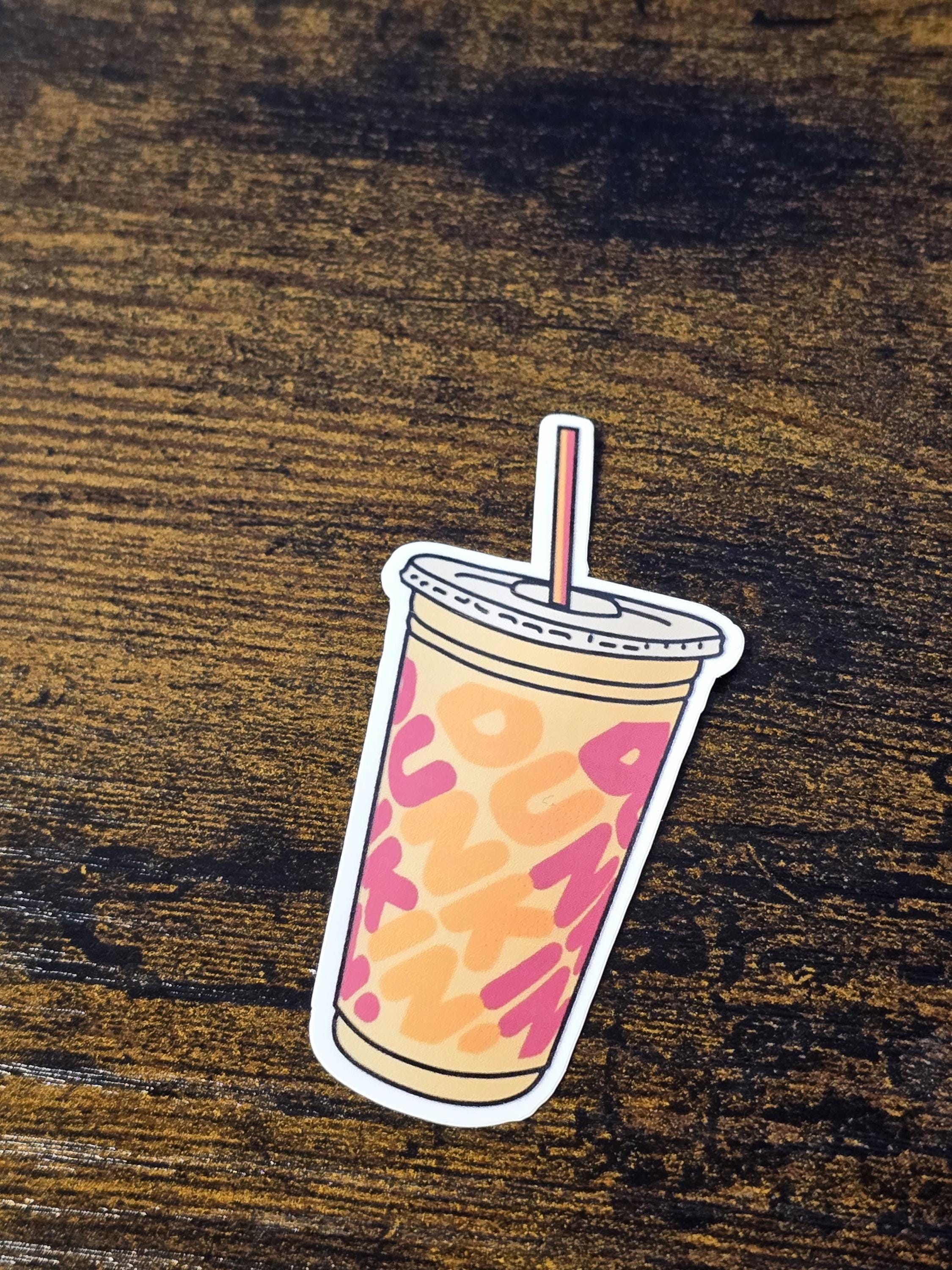 Dunkin Donuts Glossy Vinyl Sticker (1.5