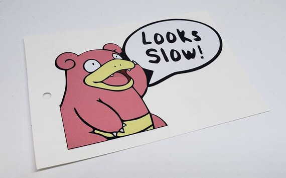 Téléchargement gratuit Images Looks Slow Pokemon Slowpoke Humour Funny Bumper Window Car Etsy le plus cool salutations