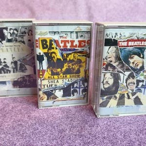 The Beatles - Vintage Music Cassette Tape Set - Anthology 1, 2, and 3