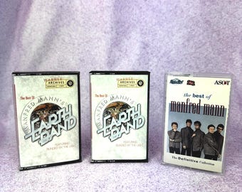 Manfred Mann - Various Album Titles | Vintage Cassette Tapes | Classic Rock | Collectibles