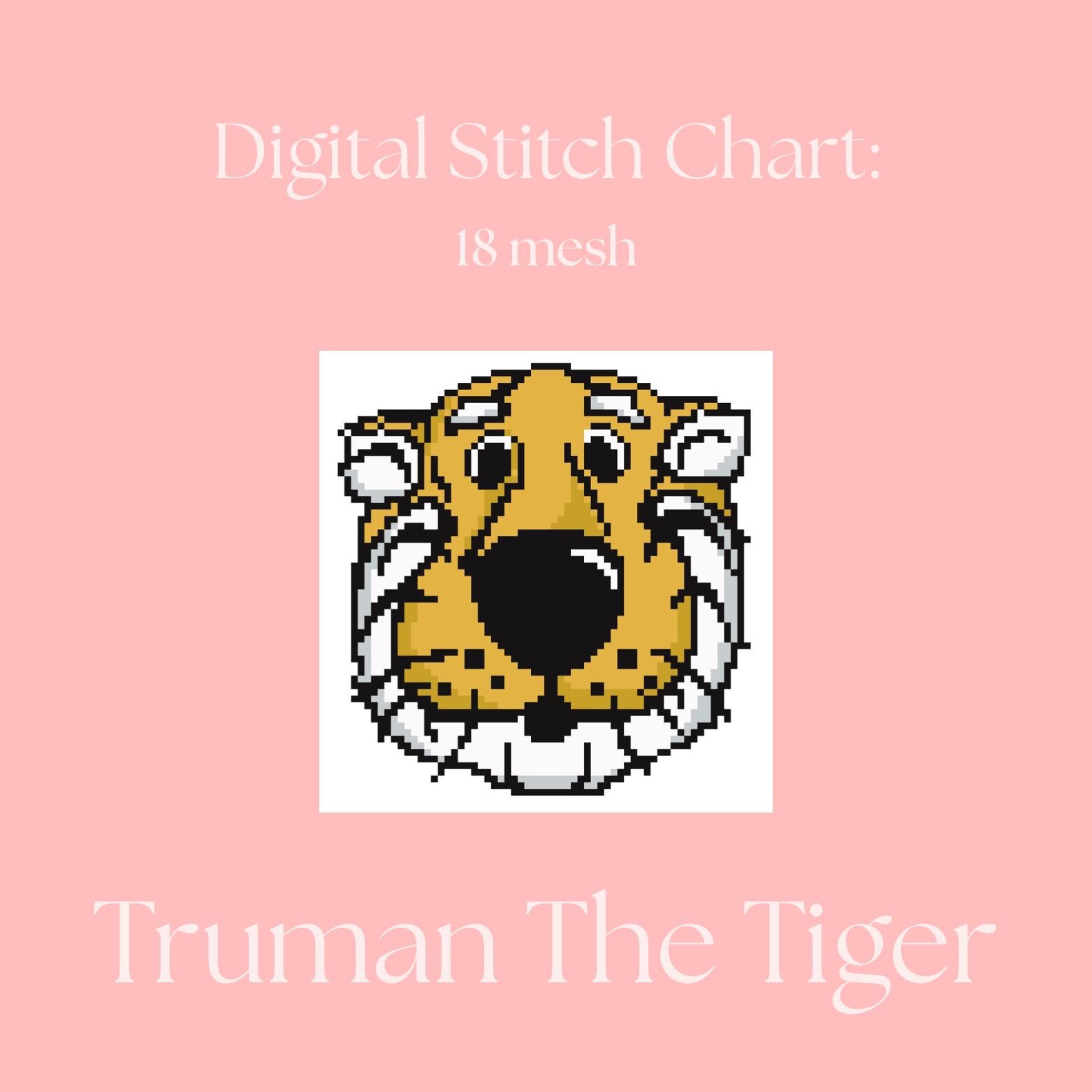 MU Mizzou Truman the Tiger Tail Art: University of Missouri 