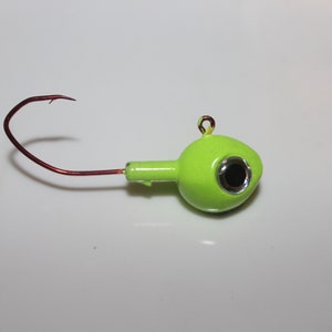 2 pk. Chartreuse Glow Pro Series Walleye Jigs