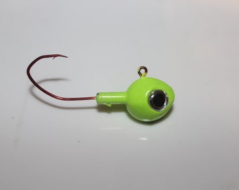 2 pk. Chartreuse Glow Pro Series Walleye Jigs