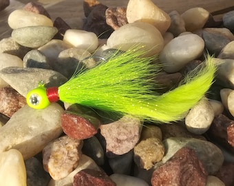 Chartreuse Bunny Bucktail Jig
