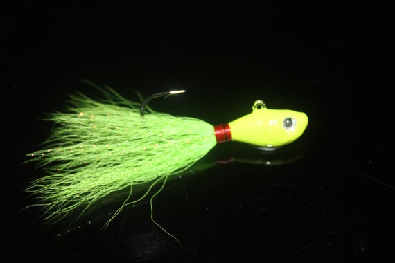 Chartreuse Ultra Minnow Head Bucktail Jig -  Canada